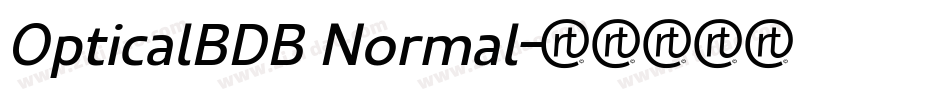 OpticalBDB Normal字体转换